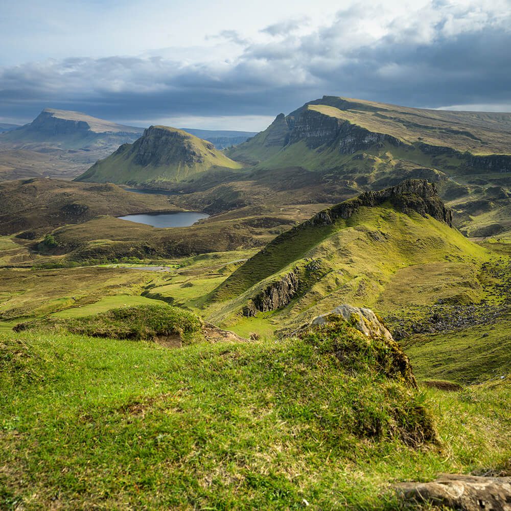 Green rolling hills