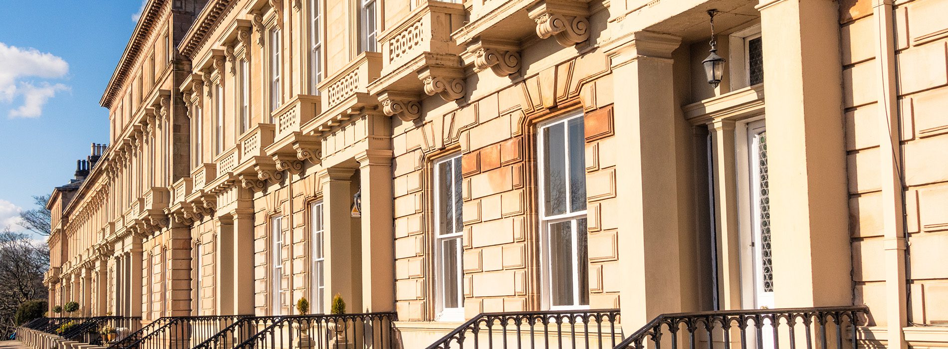 Row of town houses